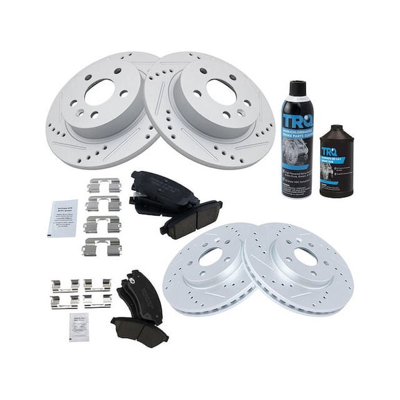 Front and Rear Brake Pad and Rotor Kit - Compatible with 2011 - 2015 Chevy Cruze 2012 2013 2014