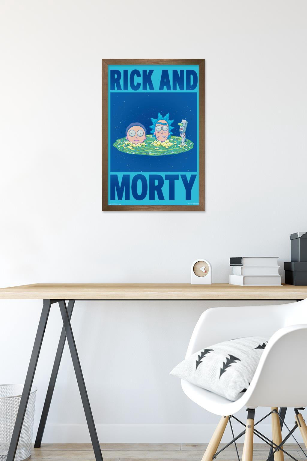 Rick And Morty - Title Wall Poster, 14.725" x 22.375", Framed