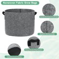 thumbnail image 2 of Uxcell 5 Pack Plant Grow Bags 7 Gallon Grow Bags 300G Thickened Fabric Pots with Handles Plant Garden Grow Pots Grey, 2 of 7