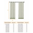 thumbnail image 6 of Green Floral Blackout Curtains for Bedroom/Living Room, Spring Flowers Thermal Insulated Kitchen Drapes with Grommets, Light Blocking Window Treatment, 2 Panels 42" x 84", 6 of 7