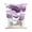 Purple, variant on Pink Ombre Tie Up Curtains for Kitchen Windows,Adjustable Rod Pocket Valance 45 Inch Short, Modern Geometric Abstract Art Moire Window Treatment Balloon Roman Blind Shade, 52" x 45"