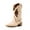 KHAKI/BROWN, variant on Girls' Western Cowgirl Cowboy Boots Glitter Rainbow Embroidered Mid-Calf Boots