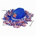 thumbnail image 4 of LEFXSMR 4th of July Cowboy Hat, Independence Day Themed Denim Cap, Fascinators Hats for Women Patriotic Decorations, 4 of 7
