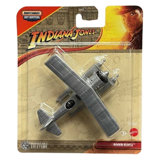 Mattel Matchbox Skybusters Toy Metal Vehicle - RIVER FLYER (Indiana Jones) [JCN06]