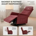 thumbnail image 3 of Dual Motor Power Lift Recliner Chair with Heat and Massage – Extra Wide Seat, Tall Backrest, 350lbs Capacity, Easy Setup for Seniors, 3 of 10