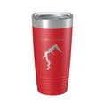 thumbnail image 1 of Lake Jacomo Map Tumbler Travel Mug Insulated Laser Engraved Coffee Cup Missouri 20 oz Red, 1 of 1