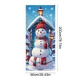 thumbnail image 3 of ToyKingdee Merry Christmas Snowman Front Door Cover Decorations, Xmas Tree Gifts Snow Decorative Banner Background, Winter Holiday Home Decor, 3 of 6