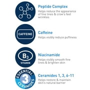 CeraVe Skin Care Renewing Eye Cream for Dark Circles & Puffiness with Peptides, Hyaluronic Acid, Niacinamide, Caffeine, Fragrance Free 0.5 fl oz