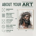thumbnail image 3 of AEFER Jesus Christ African American Art 11x14 - Christian Wall Decor - African American Wall Art - Jesus Poster - Christian Faith Inspiration - Black Art - spiritual Gifts - African American, 3 of 6
