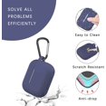 thumbnail image 4 of Airpods Pro Case Cover , Airpod Pro Case Silicone Soft Shockproof Airpod Pro Case Cover Protective Cover With Keychain For Women Men Compatible With Apple Airpods Pro Charging Case, Led Visible(Black), 4 of 8
