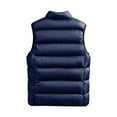 thumbnail image 5 of NOLDARES Men's Padded Puffer Vest Winter Casual Work Sports Travel Outdoor Puffer Pockets(Blue,3XL), 5 of 5