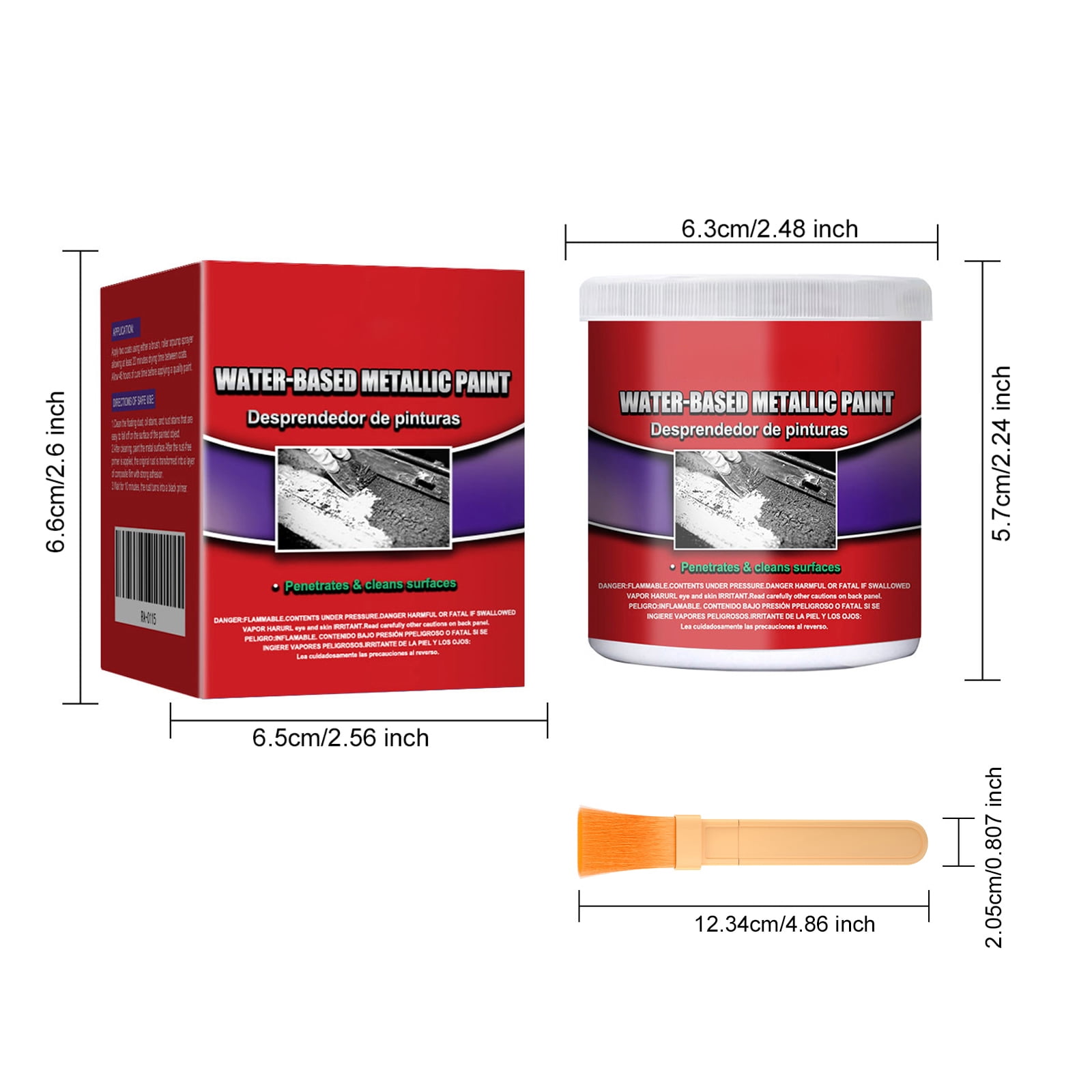 Alvantor 3.52oz Rust Converter and Metal Primer Water-Based Anti-Corrosion Paint for Automotive Marine Industrial Use