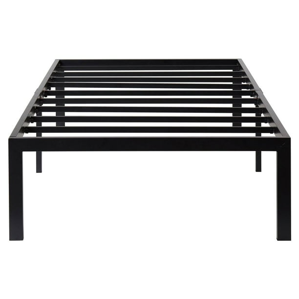 Olee Sleep 14 in. Heavy Duty Metal Bed Frame - Walmart.com ...
