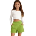 thumbnail image 4 of Toddler Kids Girl Shorts Casual Athletic Casual Shorts Loose Fit Elastic Waistband for Sports Outdoor Activities Girls Bottoms Trousers 5-6T, 4 of 4