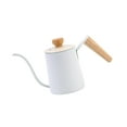 thumbnail image 3 of Hervidor de Tetera de café con tapa, mango ergonómico de 350 ml Verter sobre Hervidor de café por goteo para exteriores, Camping Home blanco BLESIY Tetera de goteo de café, 3 of 8