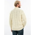 thumbnail image 5 of Men's Merino Wool Zip Neck Fisherman Sweater, 5 of 6
