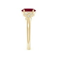 thumbnail image 3 of ANGARA Natural Solitaire Oval 1.25 ct Ruby Criss Cross Ring with Diamonds in 14K Yellow Gold for Women (Size-8x6mm) | July Birthstone Jewelry for Her | Natural Ruby Rings, 3 of 10