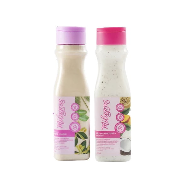 Milagros Shampoo & Treatment (2 pack) Shampoo Milagros Magia Capilar y  Biorepolarizador milagros milagros shampoo colombia treatment