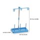 thumbnail image 2 of Soporte de carrete de 3 conos Soporte de línea de bordado ajustable Máquina de coser (azul) Wdftyju Libre de BPA, 2 of 2