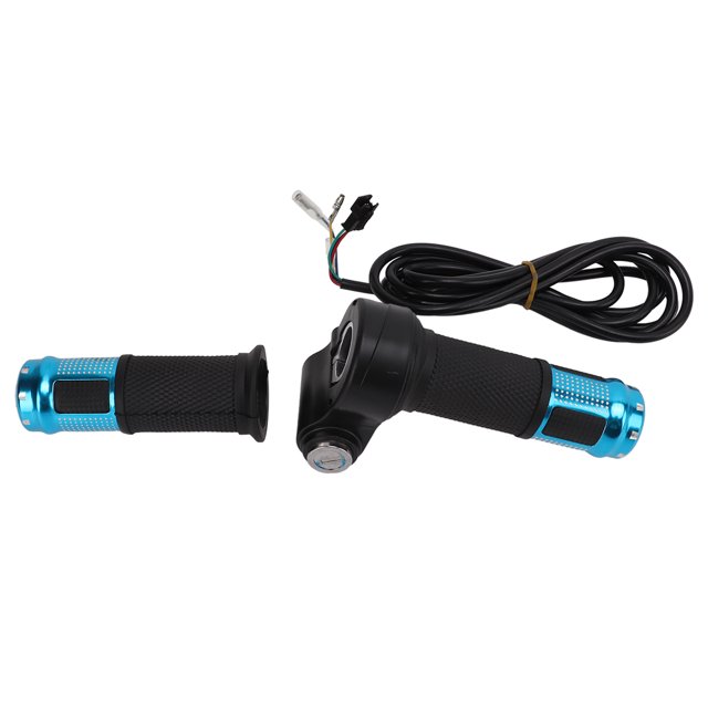 Twist Throttle Handle Grip, Universal Wide Application Thumb Throttle Grip for Electric Scooter for Keys Gold,Silver,Red,Blue