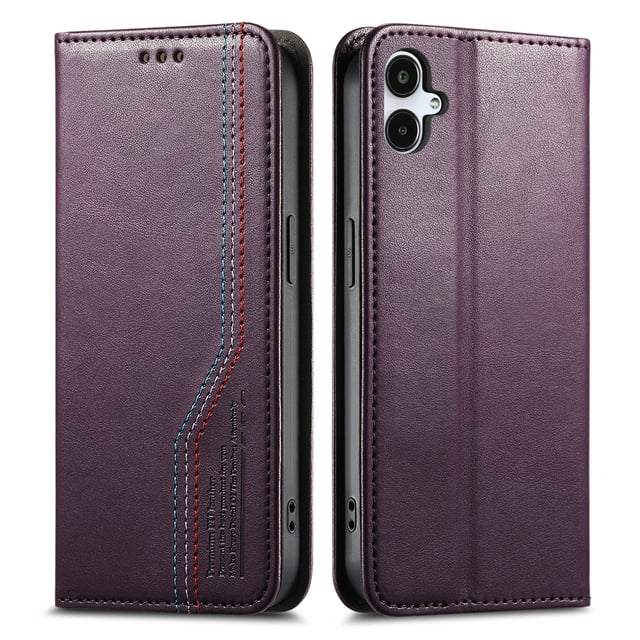 FOXDOCK Wallet Case for Samsung Galaxy A07 , PU Leather Flip Cover with Elastic Anti-Slip Hand Strap, Card Slots