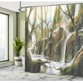 thumbnail image 5 of Ambesonne Fantasy Shower Curtain, Secret Paradise Paint, 69"Wx84"L, White Brown, 5 of 5