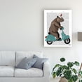 thumbnail image 3 of Trademark Fine Art 'Rhino on Moped' Canvas Art by Fab Funky, 3 of 3