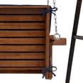 thumbnail image 5 of ARDEN Indoor / Outdoor Swing Cushion Set, 56 x 20, Water Repellent, Fade Resistant, Cushion Set for swing or bench Sapphire Blue Leala, 5 of 8