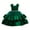 Green, variant on FAOWME Child Dress Princess Dress Girls Beaded Bow Knot Puff Cake Dress Kids Festival Green 6-7 Years