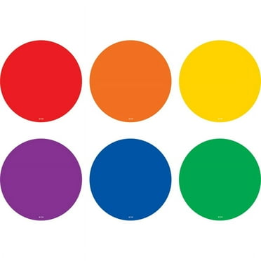 Spot On Colorful Circles Vinyl Floor Markers, 4" | Bundle of 10 Packs ...