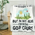 thumbnail image 2 of Golf Gifts for Men, for Golfers, Funny Golf Gifts for Sport Fan Kids Adults, Golf Gifts for Women, Soft Fleece Throw Golf Blanket for Birthday Gift, Father''s Day to Golf Lover-50" x 60", 2 of 6