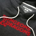 thumbnail image 2 of Dungeons & Dragons Full Logo Unisex Adult Slim Fit Pull-Over Heather Hoodie, Charcoal, Medium, 2 of 5