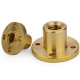thumbnail image 4 of 2Pieces Copper T-shaped round flange nut T16x4mm, 4 of 5