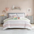 thumbnail image 2 of Pemberly Row Cotton Comforter Set with Chenille Trims in Pink, 2 of 15