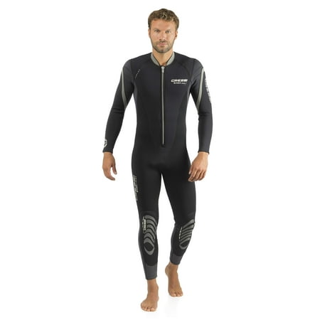 UPC: 0843607594455 | Cressi Men s Bahia Flex 2.5mm Front Zip Neoprene Full Wetsuit (Black/Grey  X-Small  Flex Neoprene 2.5 Mm)