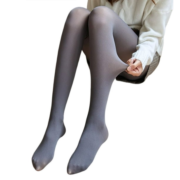 facefd Woman Warm Leggings Autumn Winter Velvet Thicken Thermal Pants  Fashion High Waist Tights Leg Pantyhose for Female Black 80g Type 1 Gray  80g Type 2 