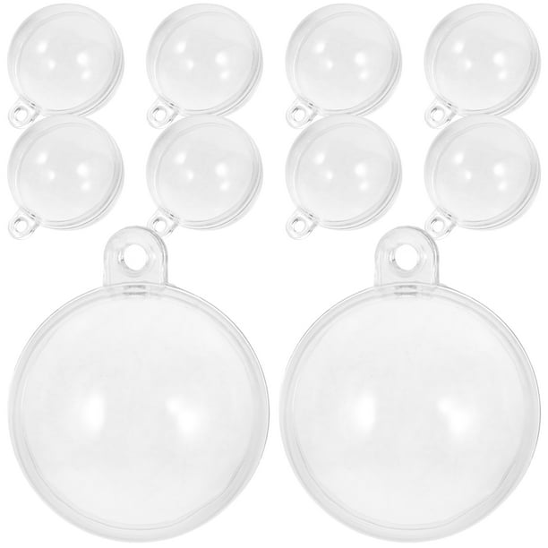 KAKOWELY 10 bolas flotantes transparentes para acuario, decorativas y rellenables.
