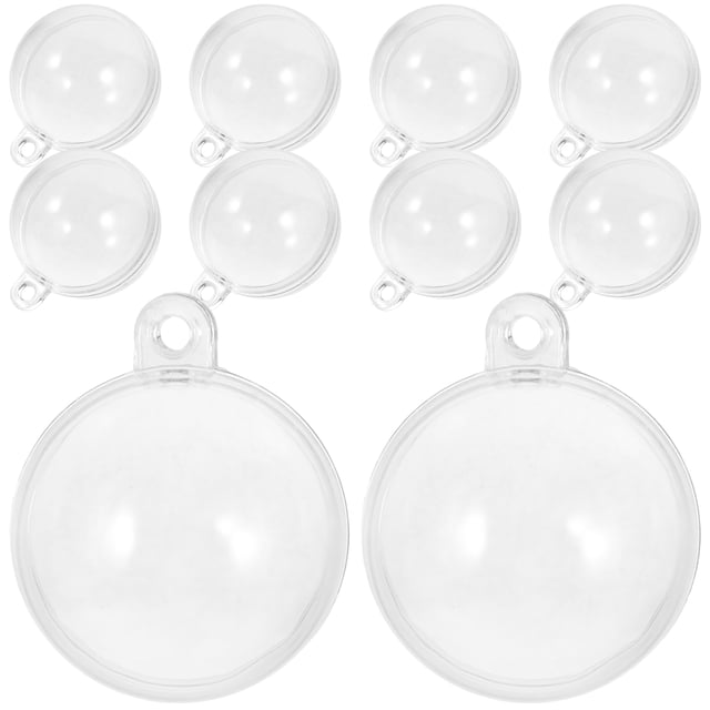 10 bolas flotantes transparentes para acuario, decorativas y rellenables.