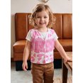 thumbnail image 6 of Svuitmsl Toddler Girl Vest Cow Pattern Tassel Sleeveless Boho Western Cowgirl Jacket, 6 of 8
