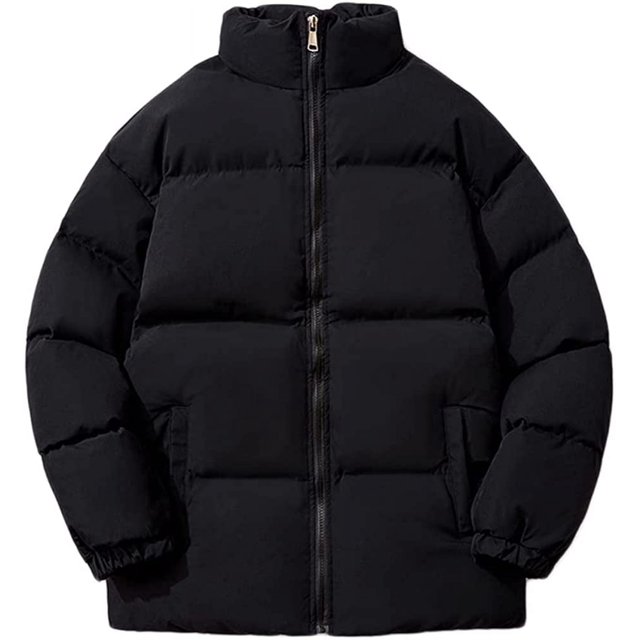 LinYooLi Veste Légère pour Femmes à Manches Longues Col Montant Fermeture Éclair Complète pour l'Hiver