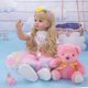 thumbnail image 2 of Muñeca Reborn de 24 pulgadas, linda muñeca de silicona suave , muñeca recién nacida con ropa, zapatos, biberón, de peluche y ch Zulema 24in Reborn Babies Doll Toy, 2 of 8