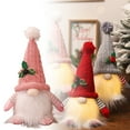 thumbnail image 4 of 4PCS Lighted Christmas 11 Inch Plush Decor, Battery Operated LED with Glowing Light, Swedish Tomte Elf for Holiday Table Party Decorations, 4 of 8