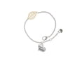 thumbnail image 1 of Delight Jewelry Silvertone Small ''Grandmother'' Heart with Clear Crystal - Goldtone Leaf Delicate Bracelet, 6.25+1.75", 1 of 4