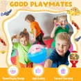 thumbnail image 3 of NOGIS 150 Pcs Vending Machine Capsules Empty 1.8 Inch Round Capsules Gumball Capsules Clear Colored Plastic Capsules Small Random Color Plastic Containers for Toy Candy Party Favor Prize Gift, 3 of 7