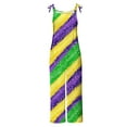 thumbnail image 5 of Moxiu Womens Mardi Gras Jumpsuit Sparkly Sequin Glitter Sleeveless Wide Leg Pants Jumpsuits Carnival Party Bib Overalls 2025 Purple,XXXXXL, 5 of 5
