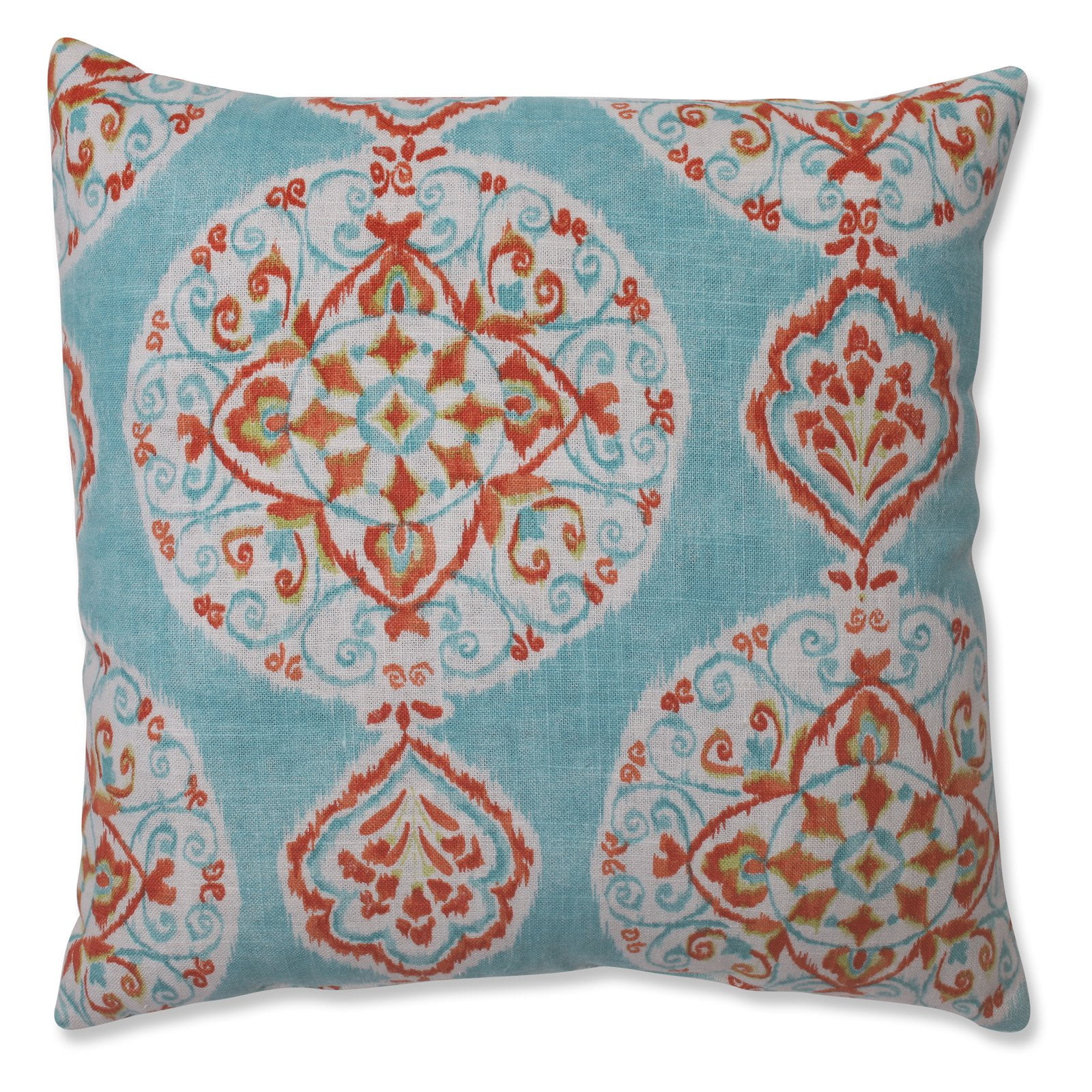 Pillow Perfect Mirage Medallion Capri 16.5 in. Throw Pillow