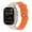 Orange, variant on Dwitch for Apple Watch Ultra 2 band 49/46/45/44/42mm Men's and Women's Fashion Metal Connector with Shiny Diamond rhinestones, Replacement Strap For iWatch Ultra Series 10 9 8 7 6 5 4 3 2 1 SE,White