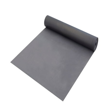 Dekorman High Density Anti-Slip PVC, 1.5mm Thickness + 0.15 mm PE Film Gray Foam Underlayment (100 sq. ft. / roll) use for LVT, SPC, Laminate, Bamboo, Hardwood floated