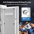 thumbnail image 2 of Tigerking 13.12 Cu. ft. Large Steel Fireproof Safe, Home Luxury Safe Box with Digital Password Lock for Home Office Vault, White, 2 of 9