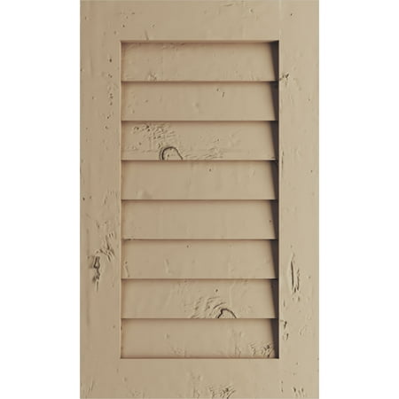 

Ekena Millwork 26 W x 48 H Timberthane Knotty Pine Vertical Faux Wood Non-Functional Gable Vent Primed Tan